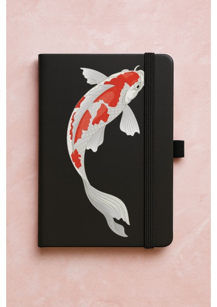 Promosyon Tarihsiz Premium Termo Defter Desenli 192 Yaprak - Koi Fish