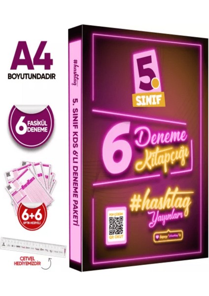 2026 5.sınıf #hashtag Kazanım Değerlendirme Sınavı 6lı Sarmal Deneme Paketi Çözümlü Türkiye Geneli