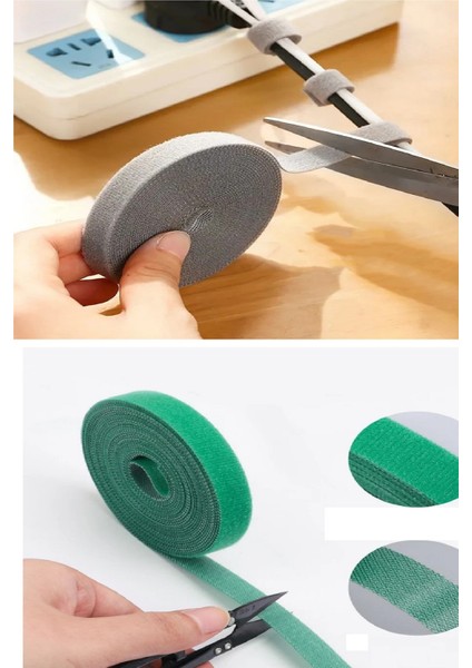 Kesilebilir Kablo Tutucu Kulaklık Fare Airfry Ev Ofis Için Cırt Sabitleyici Kablo Düzenleyici indirimleri