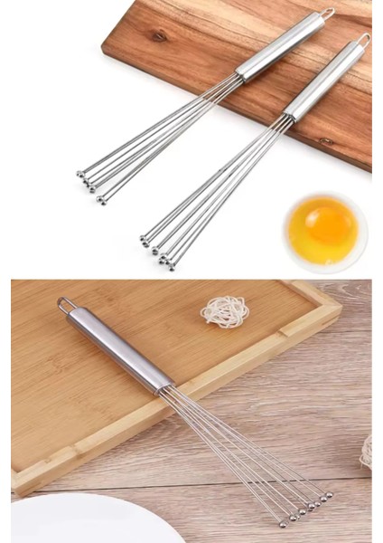 Paslanmaz Çelik Boncuk Çırpıcı Kaymaz Kırılmaz Yumurta Süt Krema Sos Çırpıcısı Pratik Karıştırıcısı indirimleri