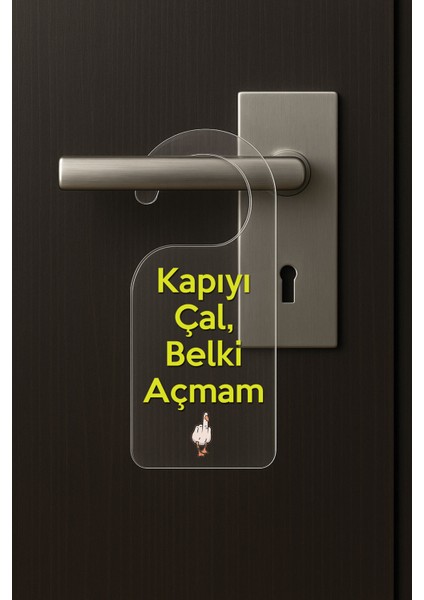 Baskılı Otel Oda Ev Daire Yatak Çocuk Odası Için Desenli Kapı Kolu Askısı Kapıyı Çal