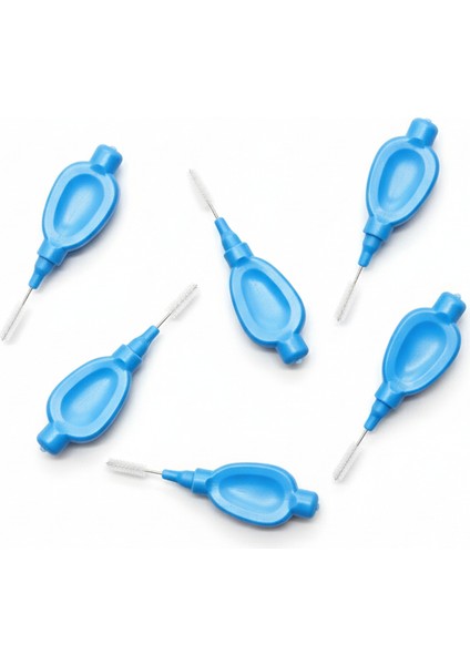 Arayüz Fırçası Diş Arası Temizleme Fırçası U Tipi Diş Arası Temizlik Mavi 0,60 mm