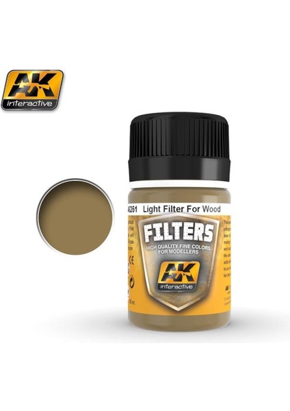 Ak 261 35 Ml. Ahşap Için Açık, Filters Serisi Enamel Model Boyası
