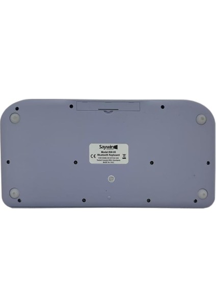 Saywin Bluetooth Klavye Renkli Retro Kablosuz Klavye Daktilo Görünümlü Tuş Tasarımı Şık ve Kullanışlı Telefon Koyma Gözü Pilli Türkçe Q Klavye Sw-05 (Mor) modelleri