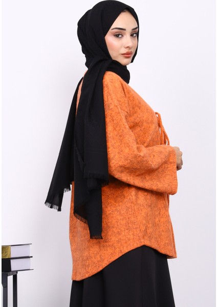 Oranj Ön Bağlamalı Yumoş Kimono fırsatları