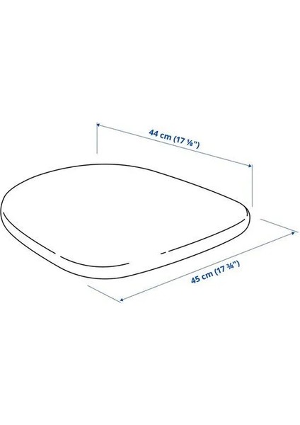 Odger Çalışma Sandalyesi Oturma Minderi Gri 44 x 45 cm fiyatları