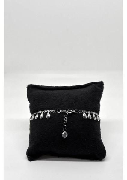 Damla Sallantılı Kadın Gümüş Zincir Bileklik fiyatları