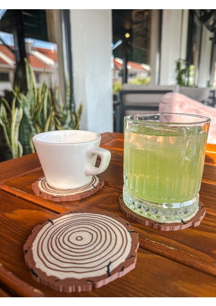 Wood / Kütük Bardak Altlığı