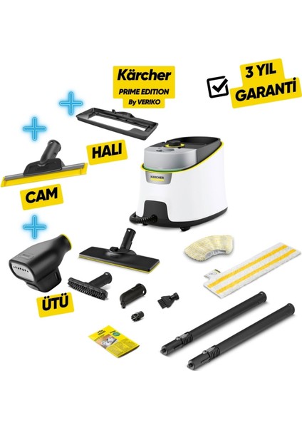 Sc 4 Deluxe Prime Buharlı Temizlik Makinesi By Veriko Edition, Ütü, Cam, Halı, 2 Yıl Garanti