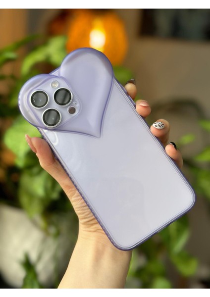 Iphone 14 Pro Şeffaf 3D Kalp Tasarımlı Silikon Kılıf fiyatları