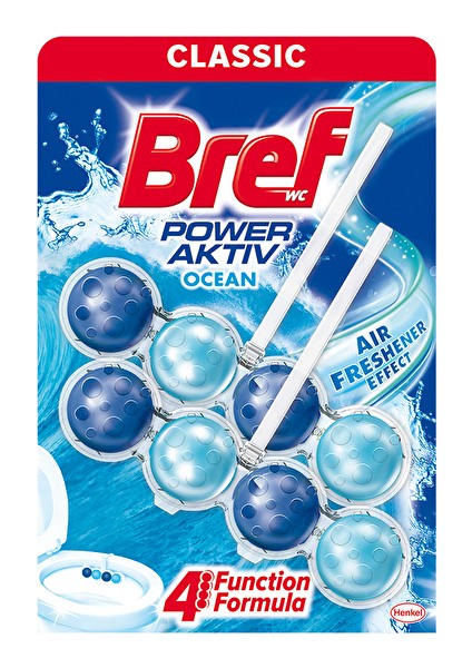 2 Adet Bref Power Aktiv Wc Temizleyici Blok 2'li Okyanus