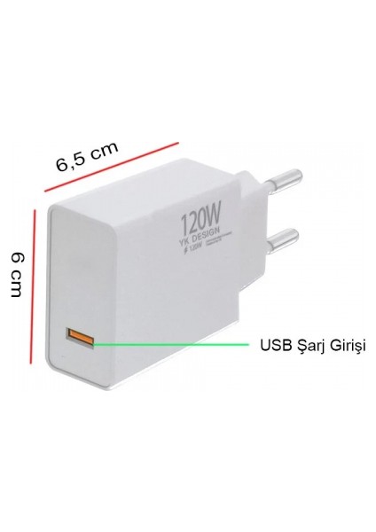 120W Süper Hızlı Şarj Cihazı - USB Type-C (5324) modelleri