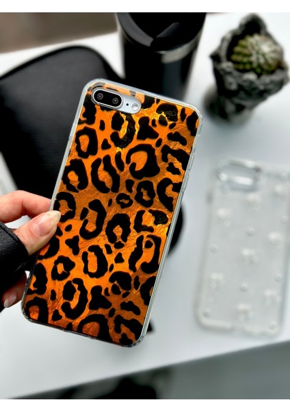 Iphone 7 Plus ve 8 Plus Uyumlu Shine Leopar Renk Geçişl Desenli Silikon Kılıf fiyatları
