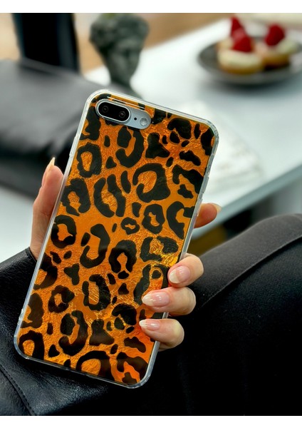 Iphone 7 Plus ve 8 Plus Uyumlu Shine Leopar Renk Geçişl Desenli Silikon Kılıf fırsatları
