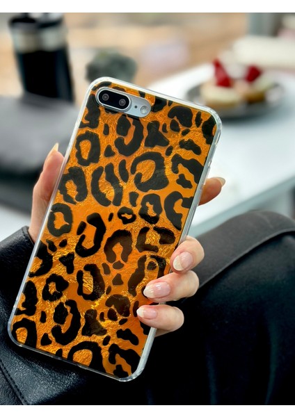 Iphone 7 Plus ve 8 Plus Uyumlu Shine Leopar Renk Geçişl Desenli Silikon Kılıf indirimleri