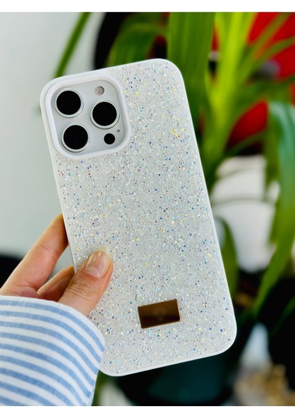Iphone 16 Promax Uyumlu Elmas Tasarımlı Taşlı Işıltılı Parlak Pırlanta Silikon Kılıf
