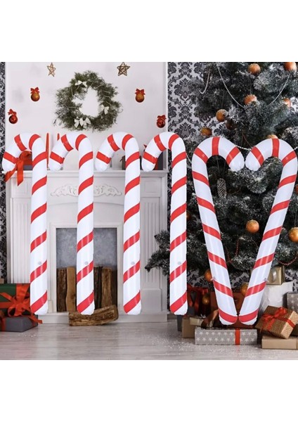 Dev Şeker Kamışı Dekor | Yılbaşı Parti ve Ev Süsleme Aksesuarı | Noel Dekoratif Baston fırsatları