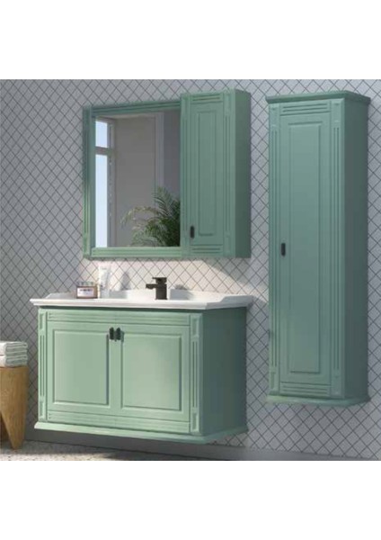 Crıstal Kapaklı, Banyo Dolabı 80 cm (Boy Dolabı Dahil Değildir.)