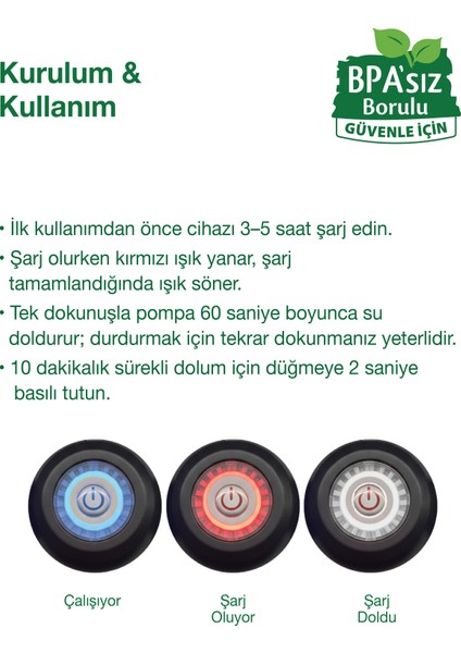 Şarjlı Damacana Pompası