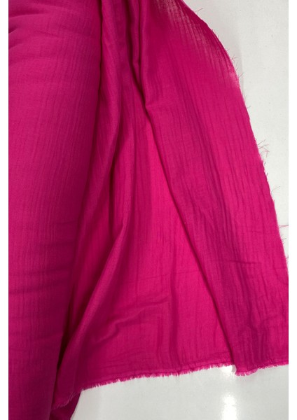 Çok Amaçlı Müslin Pamuklu Bebek Örtü ve Battaniye Kumaşı Müslin Bez Fuşya 73