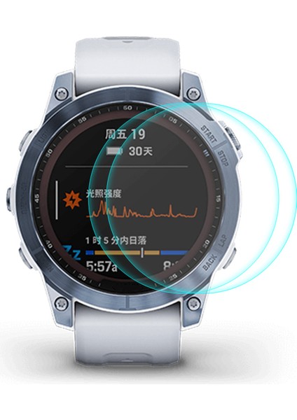 2 Adet/takım Garmin Fenix 7 0.2mm 9h Yüksek Alüminyum Silikon Yağ Önleyici Temperli Cam Film Ekran Koruyucu (Yurt Dışından)