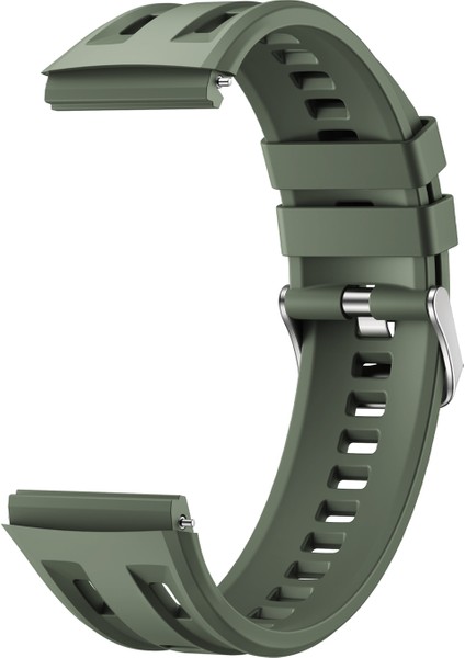 Huawei Watch GT 6 Pro 46mm Yedek Kayış Düz Renk Silikon Saat Kayışı (Yurt Dışından)