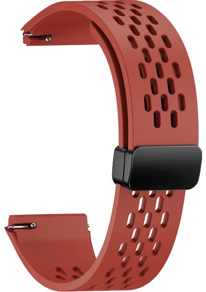 Huawei Watch Gt 6 Pro 46MM Manyetik Silikon Saat Kayışı Düz Renk Katlanır Tokalı Ayarlanabilir Kayış (Yurt Dışından)