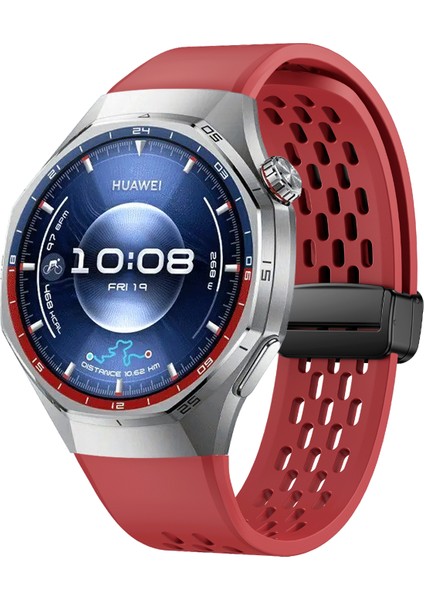 Huawei Watch Gt 6 Pro 46MM Manyetik Silikon Saat Kayışı Düz Renk Katlanır Tokalı Ayarlanabilir Kayış (Yurt Dışından) modelleri