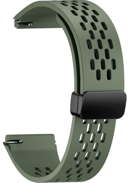 Huawei Watch Gt 6 Pro 46MM Manyetik Silikon Saat Kayışı Düz Renk Katlanır Tokalı Ayarlanabilir Kayış (Yurt Dışından)