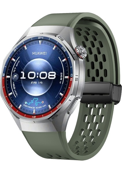 Huawei Watch Gt 6 Pro 46MM Manyetik Silikon Saat Kayışı Düz Renk Katlanır Tokalı Ayarlanabilir Kayış (Yurt Dışından) modelleri