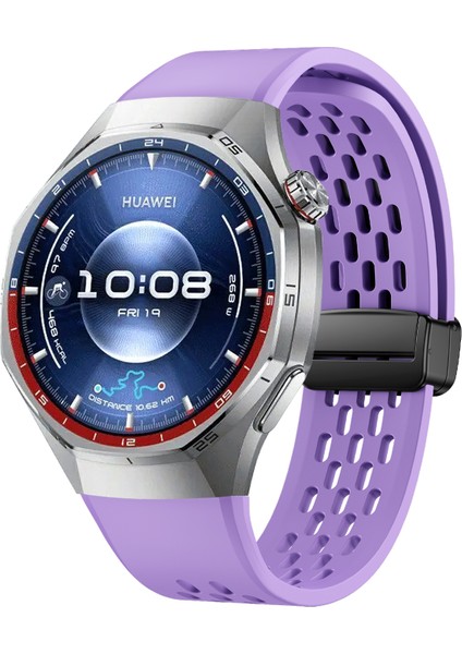 Huawei Watch Gt 6 Pro 46MM Manyetik Silikon Saat Kayışı Düz Renk Katlanır Tokalı Ayarlanabilir Kayış (Yurt Dışından) modelleri