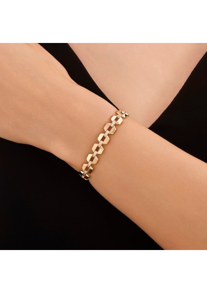 Altın Tasarım Bileklik - 14K