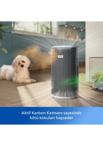 3200 Serisi Hava Temizleyici, 135 M2'ye Kadar Etkili, Air+ Uygulaması ile Uzaktan Kontrol fırsatları