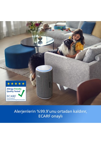 3200 Serisi Hava Temizleyici, 135 M2'ye Kadar Etkili, Air+ Uygulaması ile Uzaktan Kontrol indirimleri