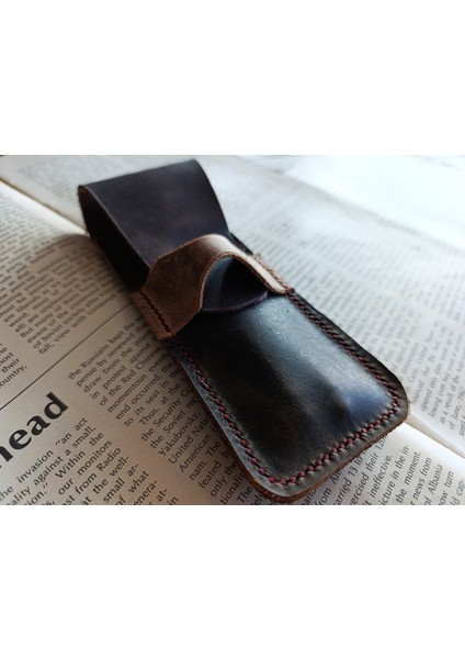 Crazy Gerçek Deri Özel Kalemleriniz Için Kalemlik ( 2*3 Kalem Için ) 27 cm \ 6 cm LMN22 modelleri