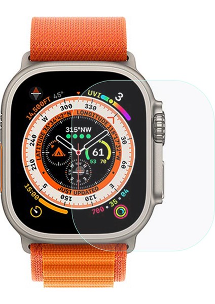Apple Watch Ultra 3 / Ultra 2 / Ultra 49MM Temperli Cam Ekran Koruyucu 0,3 mm Hd Şeffaf Patlamaya Karşı Koruyucu Film (Yurt Dışından)
