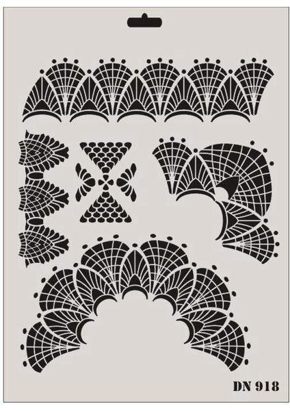 Rich Dantel Seri DN-918 Stencil 35X25 cm