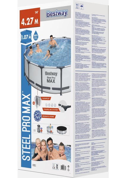 ® 56950 Steel Pro MAX™ Prefabrik Yer Üstü Çember Havuz Seti 4,27 m x 1,07 m fırsatları