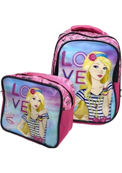 Crazy Girls 2 Gözlü Ilkokul Çantası 2’li Set – Beslenme Çantalı Okul Çantası