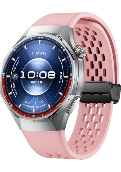 Huawei Watch Gt 6 Pro 46MM Manyetik Silikon Saat Kayışı Düz Renk Katlanır Tokalı Ayarlanabilir Kayış (Yurt Dışından) modelleri