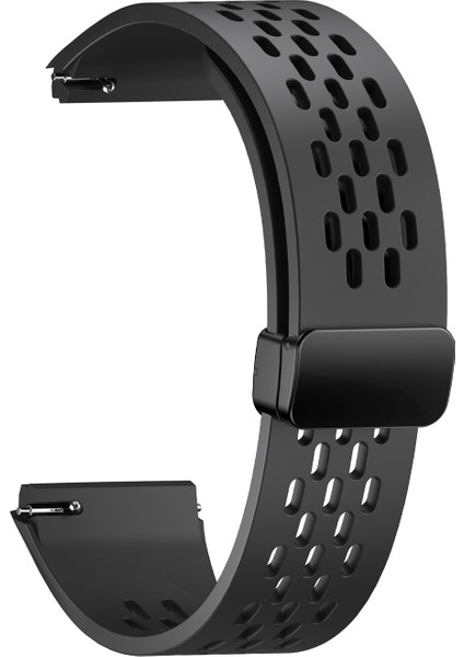 Huawei Watch Gt 6 Pro 46MM Manyetik Silikon Saat Kayışı Düz Renk Katlanır Tokalı Ayarlanabilir Kayış (Yurt Dışından)