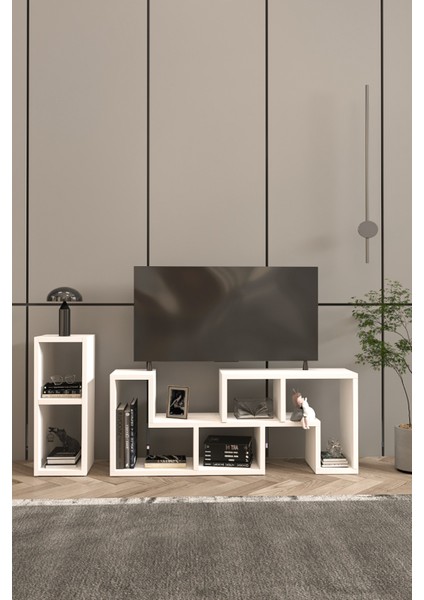Tetris Tv Ünitesi,çok Amaçlı Ünite,kitaplık,portatif Minifix Kurulum fırsatları