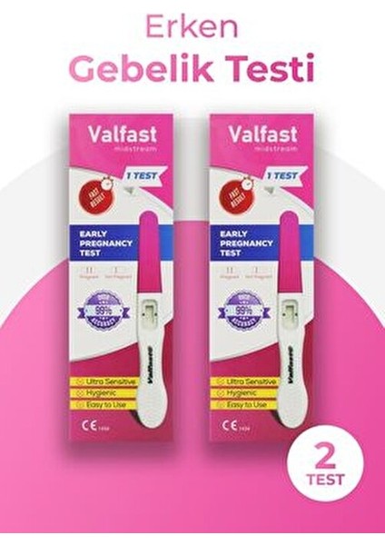 Erken Gebelik Testi Çubuğu (2'li Paket) Adetten Önce Yüksek Doğruluk modelleri