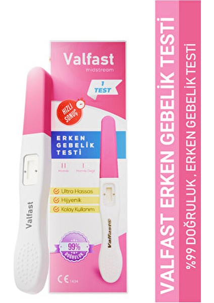 Erken Gebelik Testi Çubuğu (2'li Paket) Adetten Önce Yüksek Doğruluk