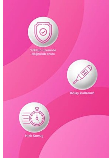 Erken Gebelik Testi Çubuğu (2'li Paket) Adetten Önce Yüksek Doğruluk