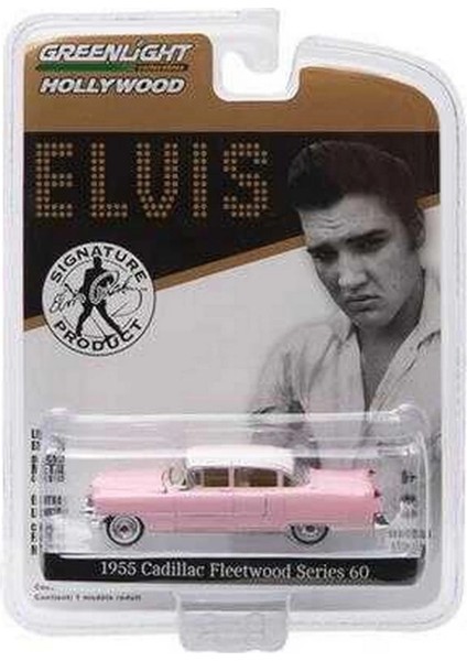 Bfs Greenlight 1/64 Hollywood Series 14 - Elvis Presley (1935-77) - 1955 Cadillac Fleetwood Series 60 "pink Cadillac" fiyatları