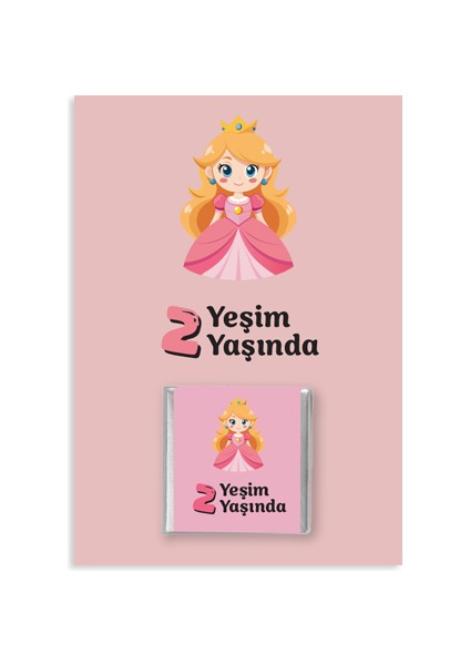 Çocuk Doğum Günü Hediye Hatıra Çikolata Kart Seti 2 - 20 Adet