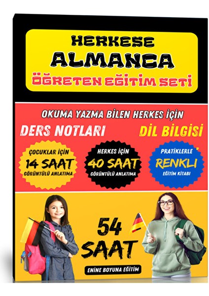 Herkese Almanca Öğreten Eğitim Seti (54 Saat Görüntülü Anlatım) fiyatları