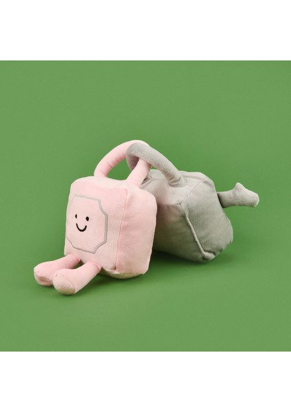 Soft Kilit Figürlü 2'li Yastık - Pembe / Gri