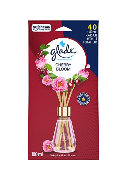 4 Adet Glade Çubuklu Oda Kokusu Cherry Bloom
